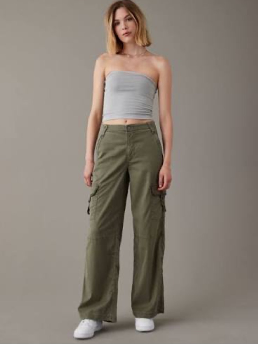 AE American Eagle Dreamy Drape Cargo Pants 00 Short